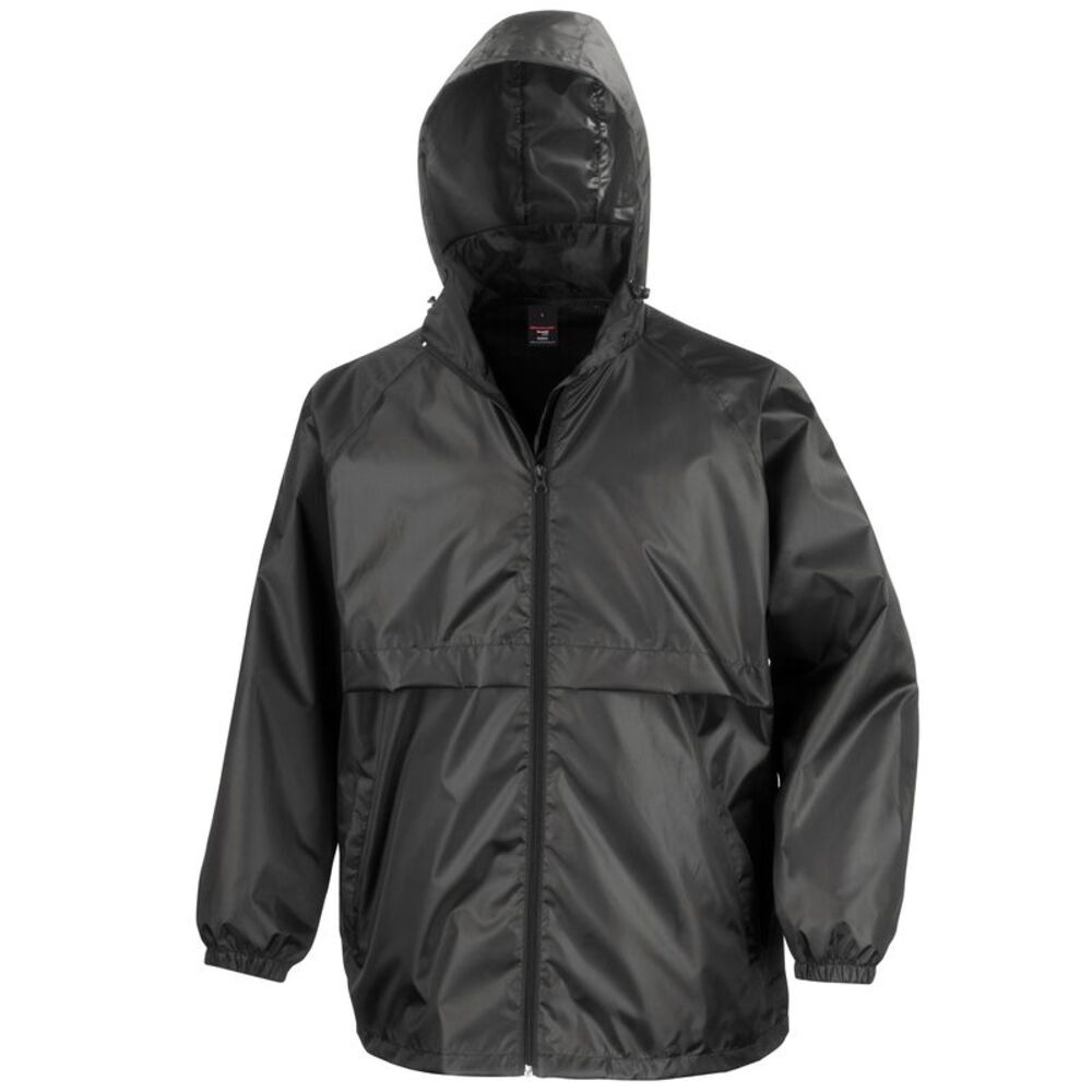 Result Mens Core Lightweight Waterproof Shield Windproof Casual Rain Jacket / Bl